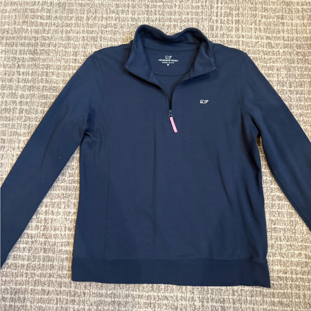 Vineyard Vines Women’s Navy Zip-Up Sweater